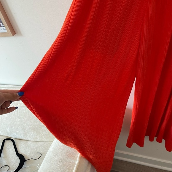 Bucket list Wide Leg Orange Pants - Picture 6 of 7